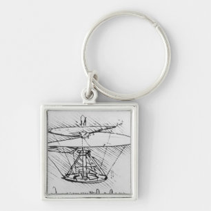 Specificatie van een ontwerp voor een vliegmachine sleutelhanger