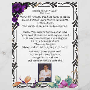 Specificatie van mijn zoon op gepersonaliseerd pap