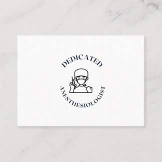 SPECIFIEKE ANESTHESIOLOGIST VISITEKAARTJE