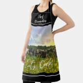 Speckle Park vee onder regendouche, zonsondergang Schort (Insitu)