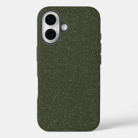 Speckled Moss Green iPhone 16 Coque - personnalisa