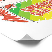 Speckled Sea Trout Retro Fishing Gift Poster (Hoek)