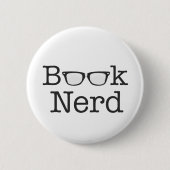 Spectaceltekst boek nerd Funny Ronde Button 5,7 Cm (Voorkant)