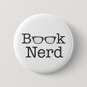 Spectaceltekst boek nerd Funny Ronde Button 5,7 Cm