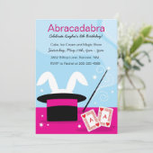 Spectacle magique de filles Invitations à la fête  (Debout devant)