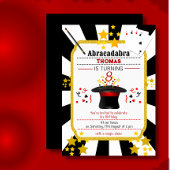 Spectacle magique Invitation de fête d'anniversair