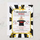 Spectacle magique Invitation de fête d'anniversair (Devant)