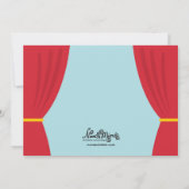 Spectacle magique Invitations de fête d'anniversai (Dos)