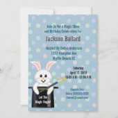 Spectacle magique Invitations de fête d'anniversai (Devant)