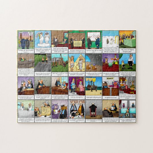 Spectacles amusants Puzzle de l'humour politique (Horizontal)