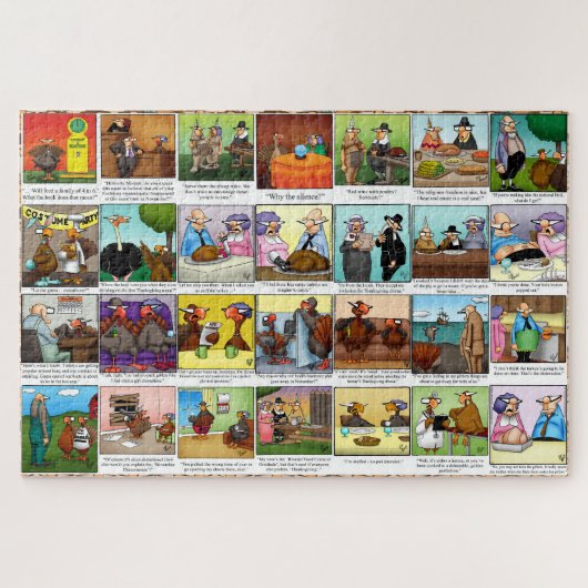Spectacles amusants Thanksgiving Puzzle (Horizontal)