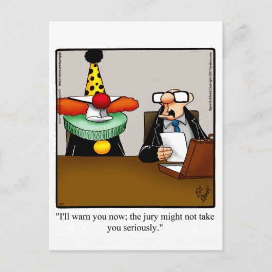 Spectacles de cartes postales pour Humour d'avocat (Devant)