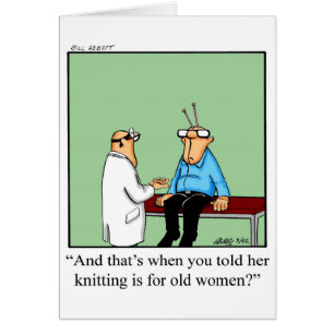 Spectacles de cartes vierges du Humour de Tricot a