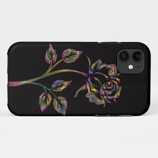 spectaculair gekleurd roos  Case-Mate iPhone case (Achterkant (horizontaal))