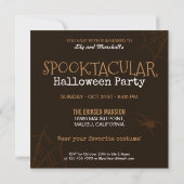 Spectaculair Halloween | feestuitnodiging Kaart (Achterkant)