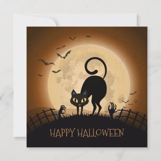 Spectaculair Halloween | feestuitnodiging Kaart (Voorkant)