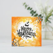 Spectaculair Halloween | feestuitnodiging Kaart (Staand voorkant)