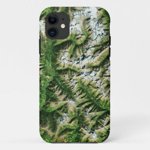 Spectaculair satelliet-Afbeelding (bergen) iPhone 11 Hoesje