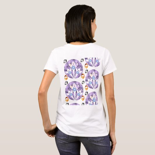 spectaculaire bloemen t-shirt (Achterkant volledig)