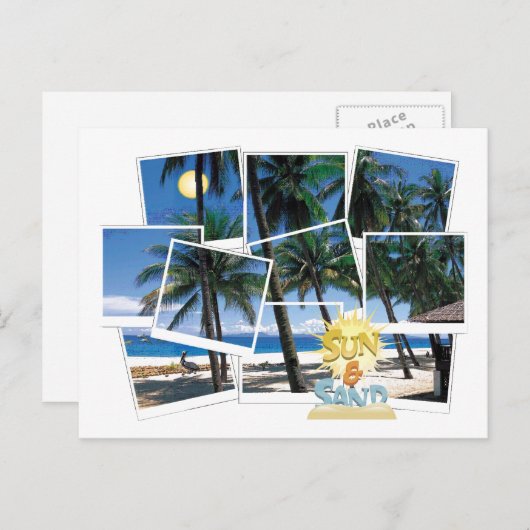 Spectaculaire Briefkaart van Uitzicht, zon en stra (Voorkant / Achterkant)