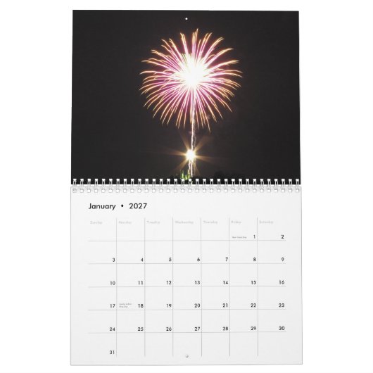 Spectaculaire Fireworks 2010-agenda Kalender (Jan 2027)