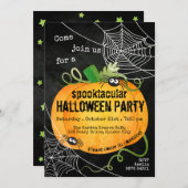 Spectaculaire Halloween-uitnodiging Kaart (Voorkant / Achterkant)
