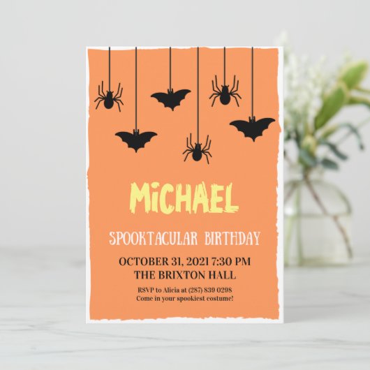 Spectaculaire Invitation Anniversaire (Debout devant)