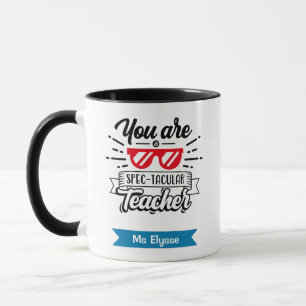 Spectaculaire leraar Funny Pun Teacher Appreciatio Mok