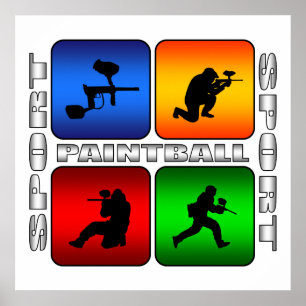 Spectaculaire Paintball Poster