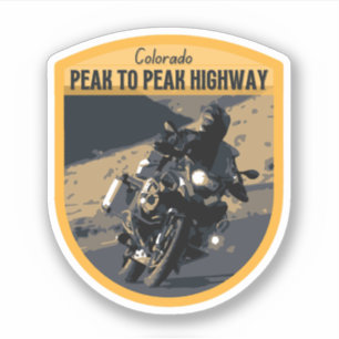 spectaculaire Peak to Peak-route Colorado Rocky Mo Sticker