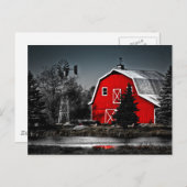 Spectaculaire rode Barn Briefkaart (Voorkant / Achterkant)