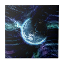 Spectaculaire ruimtevaart Aurora Nebula Tegeltje