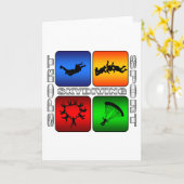 Spectaculaire Skydiving Kaart (Gele Bloem)