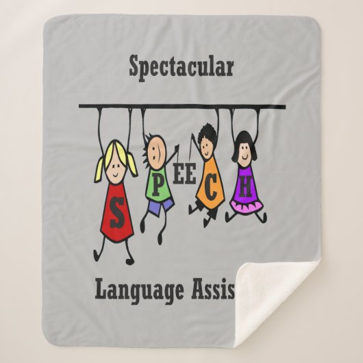 Spectaculaire Speech Language Assistant met Kinder Sherpa Deken (Voorkant)
