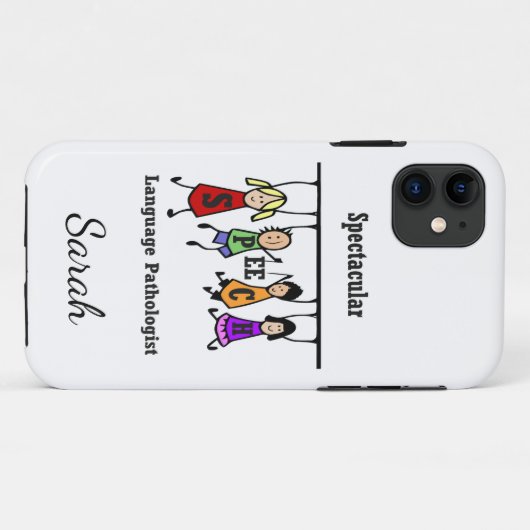 Spectaculaire spraak-taal patholoog aanpassen Case-Mate iPhone case (Achterkant (horizontaal))