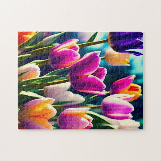 Spectaculaire Tulipes En Floraison, Puzzle (Horizontal)