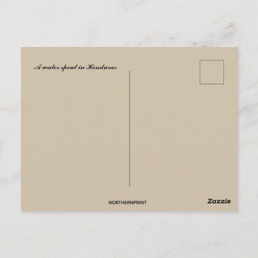 Spectaculaire wateruitloop in Honduras Briefkaart (Achterkant)