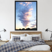 Spectaculaire wolken New Jersey Herfst Sunset Canvas Afdruk (Insitu (Slaapkamer))