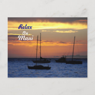 Spectaculaire zon, Lahaina, Maui Hawaii Briefkaart