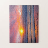 Spectaculaire zonsondergang bij Huntington Beach Legpuzzel (Verticaal)