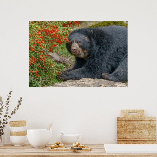 Spectaculated Beer Loungen door Red Berries Poster (Keuken)