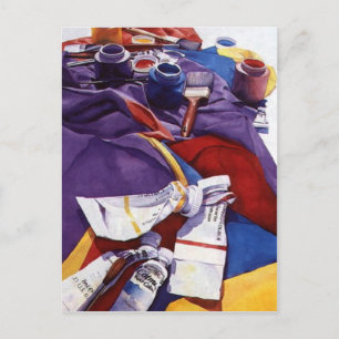 "Spectrale Hiërarchie" Artists Studio Waterverf Briefkaart