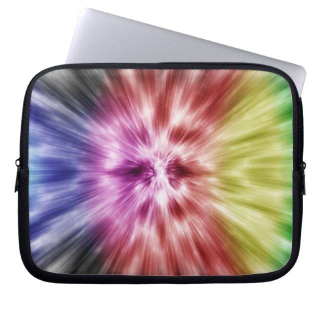 Spectrale kleurstof laptop sleeve (Voorkant)