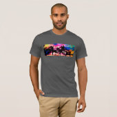 Spectrale palmlijn omhoog t-shirt (Voorkant volledig)