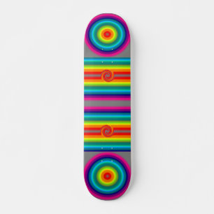 Spectrale reflectie rond skateboard