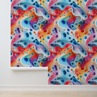 Spectrale wervelingen Abstract Behang