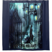 Spectre op de trappen douchegordijn (Voorkant)