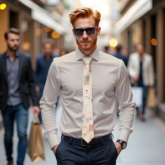 Spectre subtil Cravate d'art Abstrait