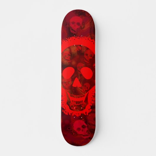 Spectres crâniens Big Skull Red skateboard (Devant)