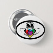 Spectrum Claddagh Ronde Button 5,7 Cm (Voorkant /achterkant)